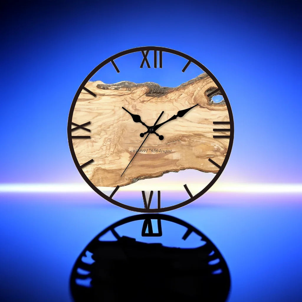 Transparent Wall Clock for Modern Home Decor – Minimalist Silent Clock for Living Room and Office