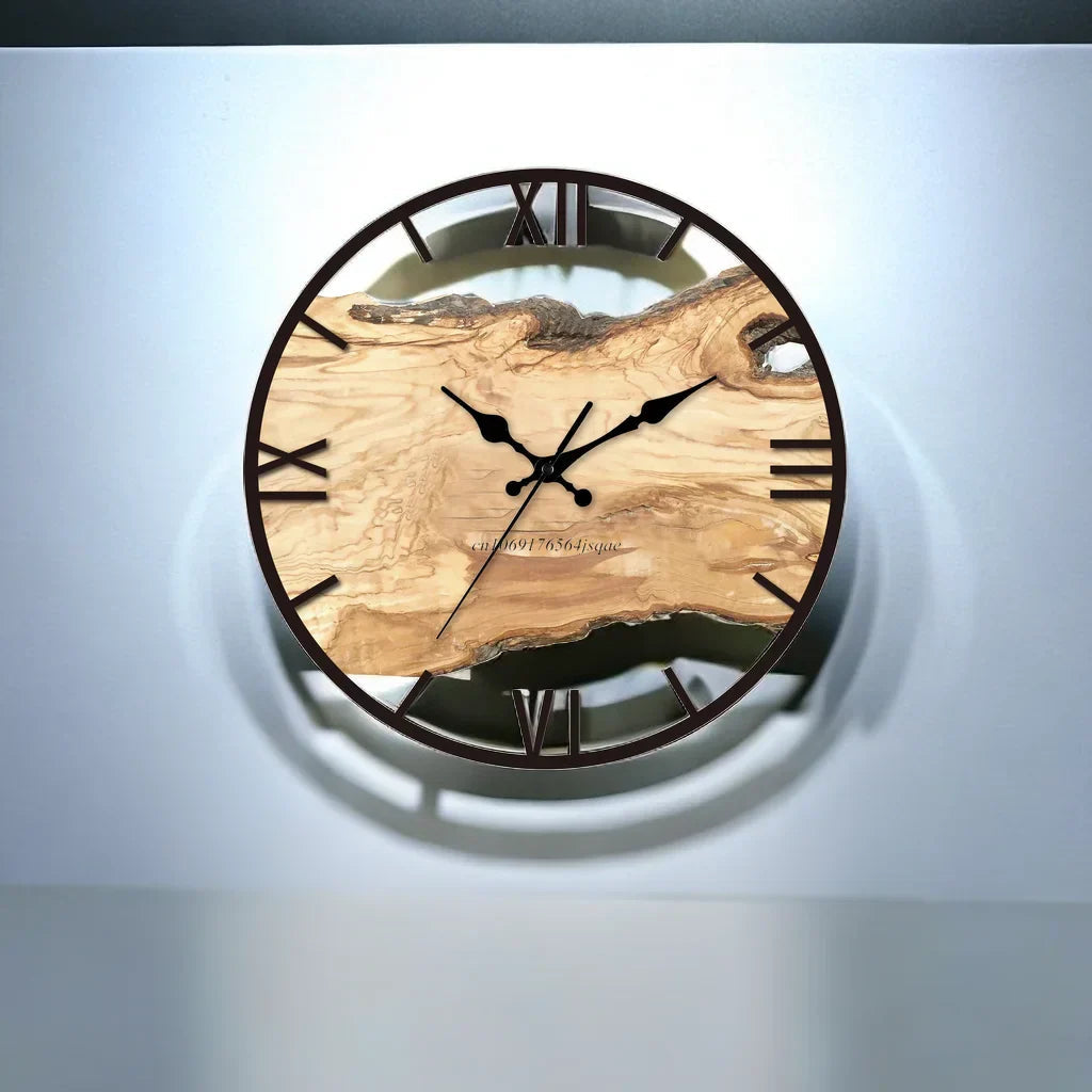Transparent Wall Clock for Modern Home Decor – Minimalist Silent Clock for Living Room and Office
