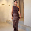 Maya | One-Shoulder Evening Dress for Women - Perfect Wedding Guest Attire