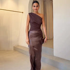 Maya | One-Shoulder Evening Dress for Women - Perfect Wedding Guest Attire
