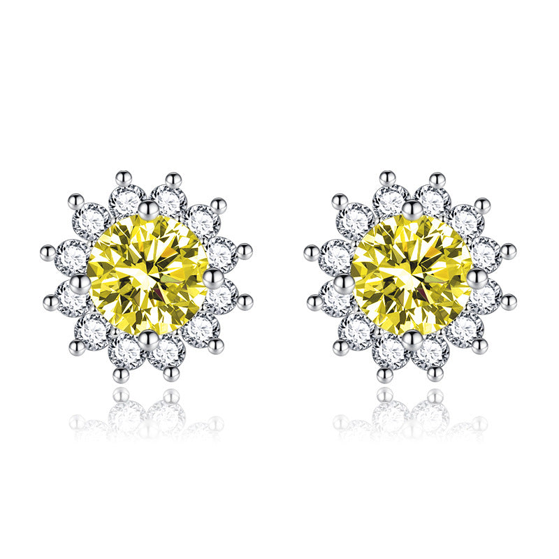 Yellow Sunlit Muse Earrings – Radiant Statement Design with Lightweight Comfort