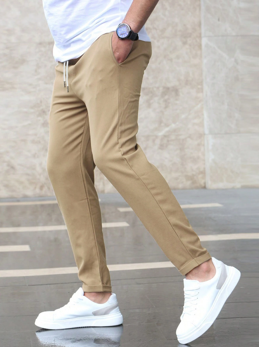 Men’s Stretch Trousers for Everyday Wear – Comfortable Slim-Fit Pants for Work, Casual Outfits and Modern Style