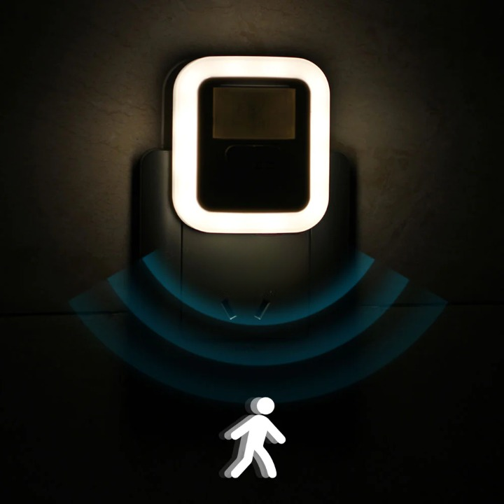Motion-Activated LED Night Light with Sensor – Automatic Wall and Hallway Lighting for Safe Nighttime Visibility