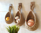Wall Hanging Storage Baskets for Home Organization – Decorative Hanging Baskets for Living Room, Bedroom and Entryway