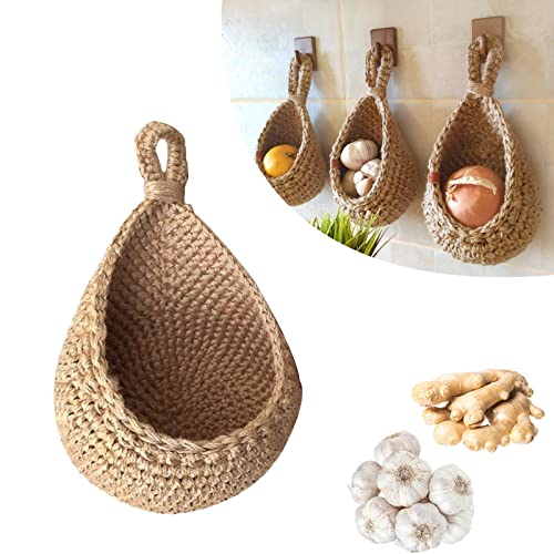 Wall Hanging Storage Baskets for Home Organization – Decorative Hanging Baskets for Living Room, Bedroom and Entryway