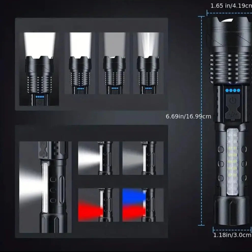 Outdoor Tactical Flashlight - 5000 Lumens