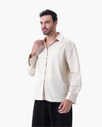 Classic Linen Long Sleeve Set - Old Money Style