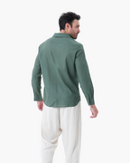 Classic Linen Long Sleeve Set - Old Money Style