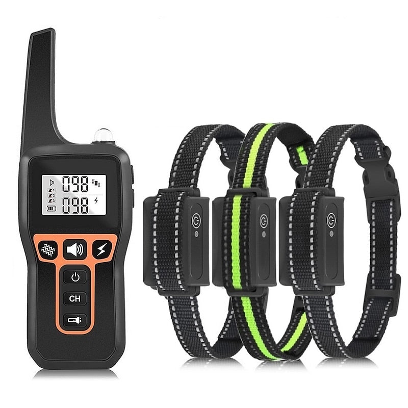 AquaStride Pro – 1000m Waterproof Rechargeable Dog Training Collar | Long-Range Remote Control