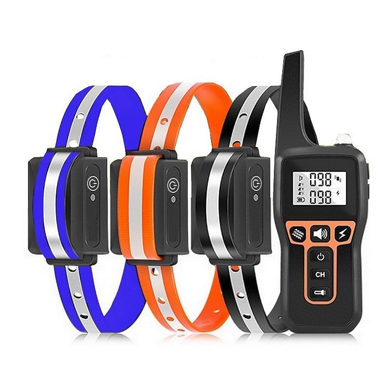AquaStride Pro – 1000m Waterproof Rechargeable Dog Training Collar | Long-Range Remote Control