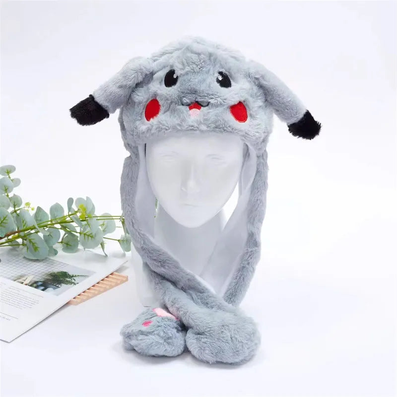 Interactive Bunny Ears Hat for Kids and Adults – Cute Plush Hat with Moving Ears for Play, Costumes and Gifts