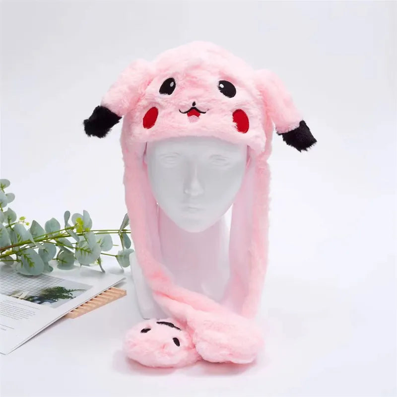 Interactive Bunny Ears Hat for Kids and Adults – Cute Plush Hat with Moving Ears for Play, Costumes and Gifts
