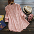 Women’s Linen-Style Tunic for Everyday Wear – Lightweight Long Top for Summer Outfits and Casual Looks
