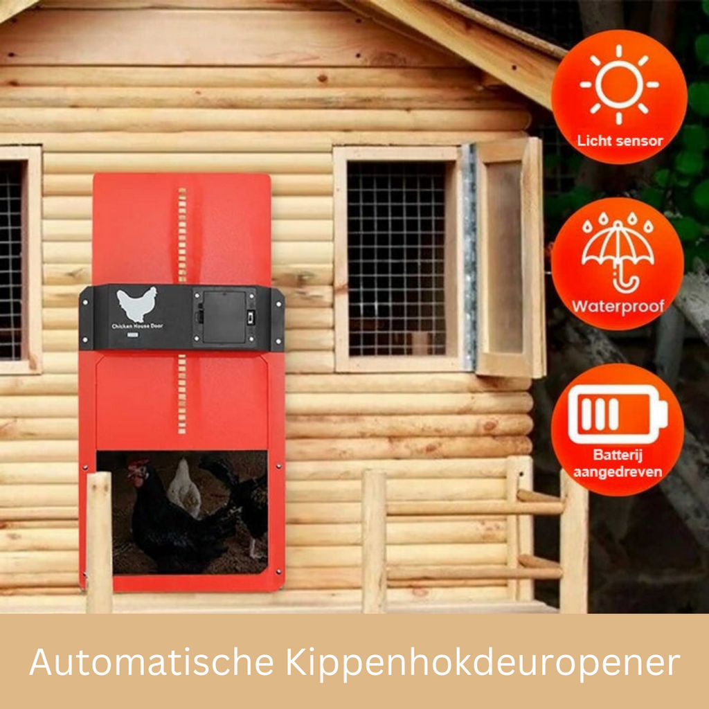 Automatic Chicken Coop Door System for Poultry – Secure Timed Door Opener for Hens and Outdoor Coops