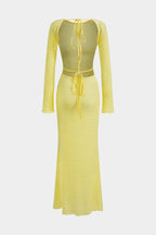 Adelheid | Elegant Maxi Dress with Glamorous Back Lacing – A Fusion of Elegance and Sensuality