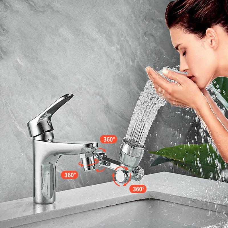 1080° Rotating Tap Aerator – Dual-Mode Sprayer for Kitchen and Bathroom Use