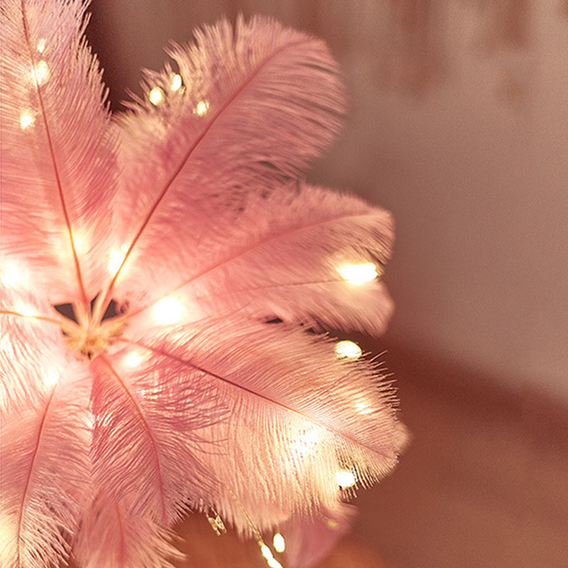 Soft Feather-Inspired Night Light for Bedroom and Living Room – Elegant Decorative Ambient Lamp with Stylish Base