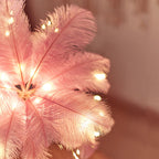 Soft Feather-Inspired Night Light for Bedroom and Living Room – Elegant Decorative Ambient Lamp with Stylish Base