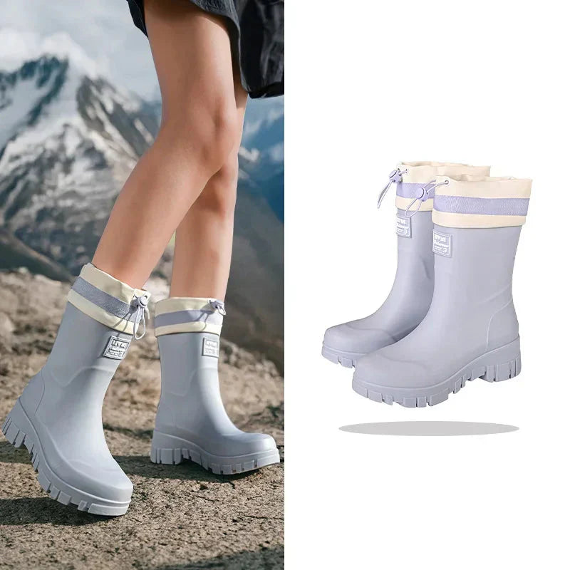 Waterproof Rain Boots for Outdoor Adventures – Durable Slip-On Boots for Wet Weather, Gardening and Everyday Use