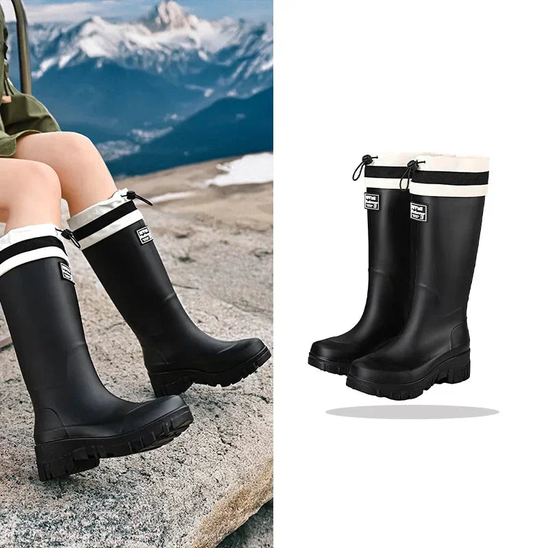 Waterproof Rain Boots for Outdoor Adventures – Durable Slip-On Boots for Wet Weather, Gardening and Everyday Use