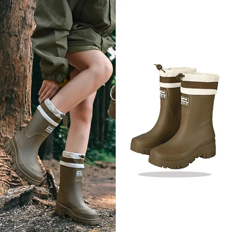 Waterproof Rain Boots for Outdoor Adventures – Durable Slip-On Boots for Wet Weather, Gardening and Everyday Use