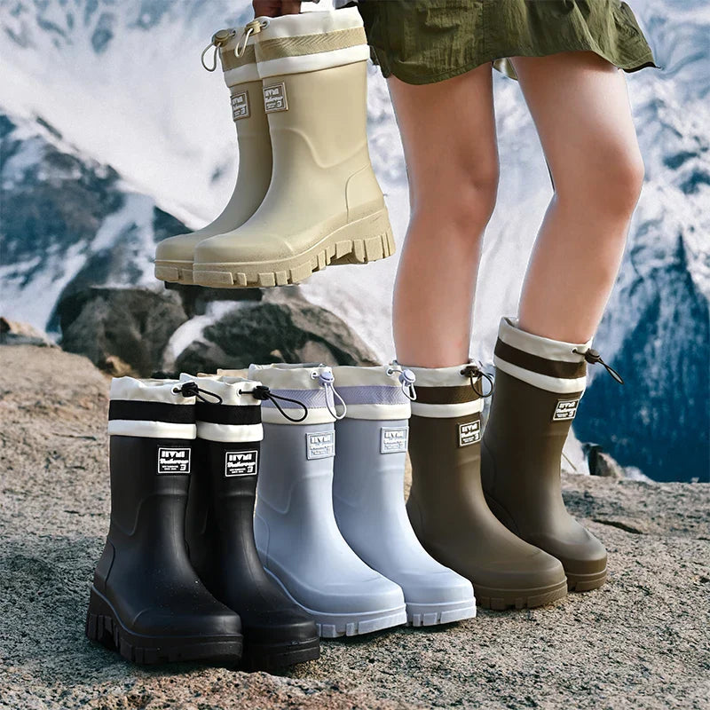 Waterproof Rain Boots for Outdoor Adventures – Durable Slip-On Boots for Wet Weather, Gardening and Everyday Use