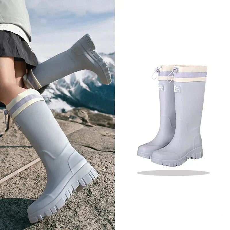 Waterproof Rain Boots for Outdoor Adventures – Durable Slip-On Boots for Wet Weather, Gardening and Everyday Use