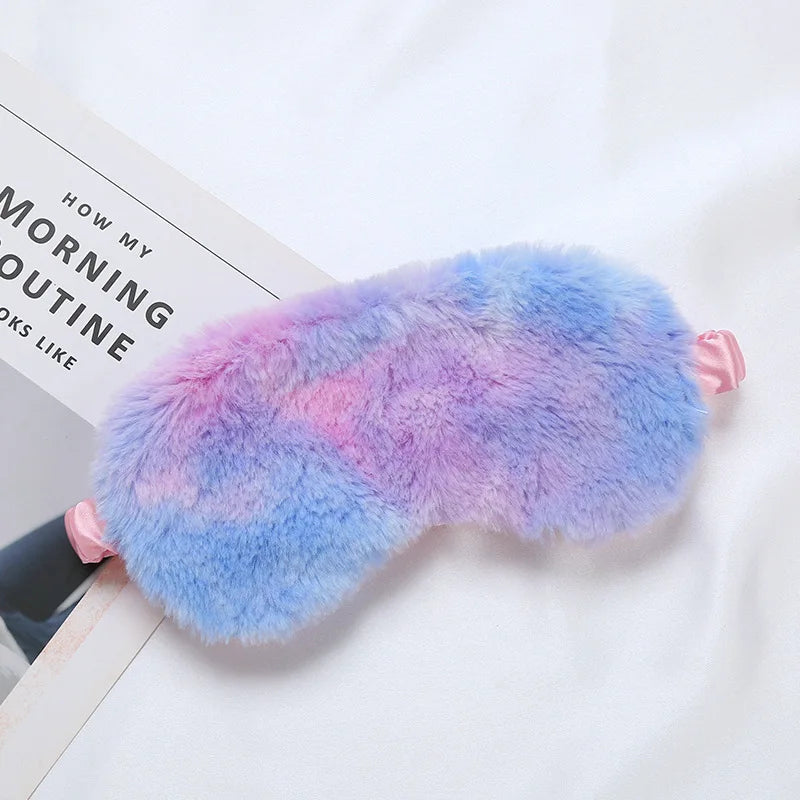 Luxurious Plush Sleep Mask for Restful Sleep – Soft Light-Blocking Eye Mask for Travel, Home and Relaxation