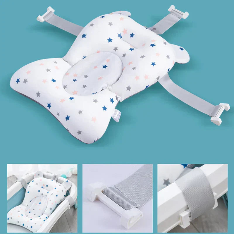 Non-Slip Baby Bath Mat for Infant Safety – Soft Anti-Skid Mat for Bathtub and Shower Use