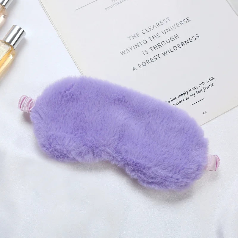 Luxurious Plush Sleep Mask for Restful Sleep – Soft Light-Blocking Eye Mask for Travel, Home and Relaxation