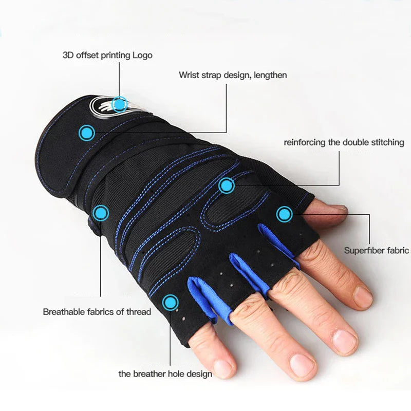 Shock-Resistant Gym Gloves for Training and Weightlifting – Supportive Fitness Gloves for Grip, Protection and Workout Performance