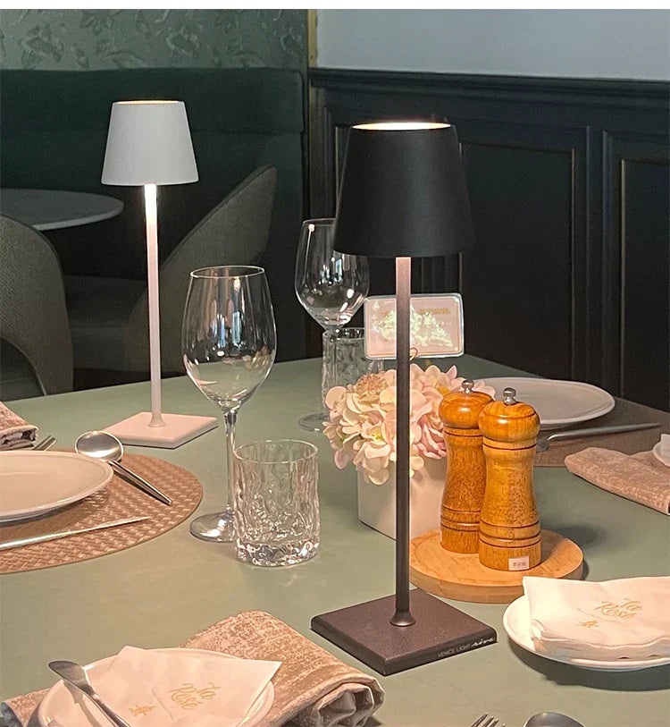 Wireless Rechargeable Table Lamp for Ambient Lighting – Portable LED Lamp for Living Room, Bedroom and Home Decor