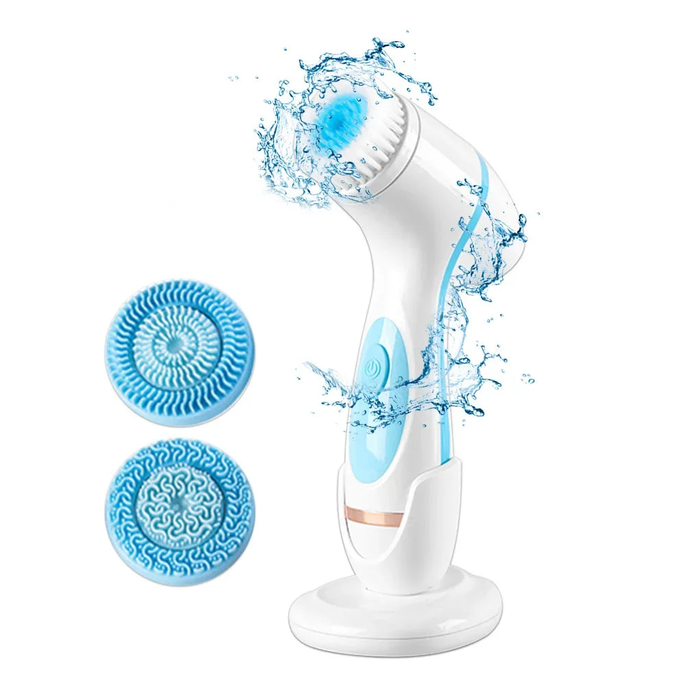 Sonic Facial Cleansing Device for Skincare Routines – All-in-One Face Cleaning and Massage Tool for Home Spa Use