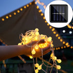 Solar-Powered Festoon String Lights for Outdoor Decor – Eco-Friendly LED Lighting for Gardens, Patios and Balconies