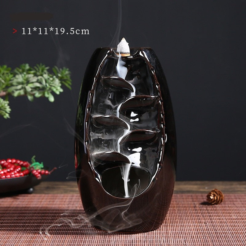 Tranquil Waterfall Incense Holder | Enhance Your Home with This Elegant Decor