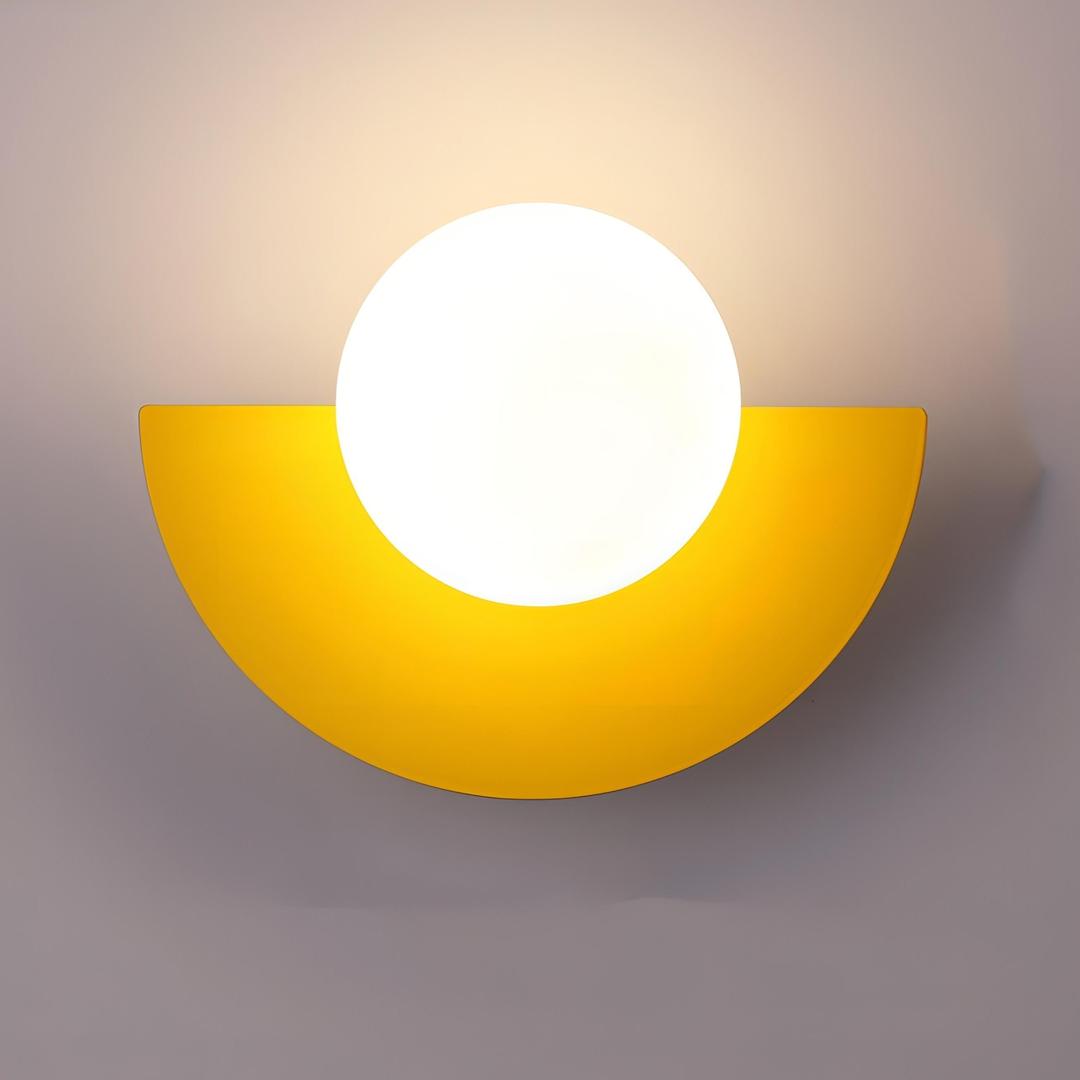 Nordic Semi-Circular Wall Lamp | LED Lighting