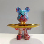 Decorative Bear Storage Figure for Home Decor – Functional Accent Organizer for Living Room, Office and Shelves