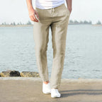 Men’s Breathable Linen-Style Pants for Summer – Lightweight Trousers for Holidays, Travel and Everyday Wear
