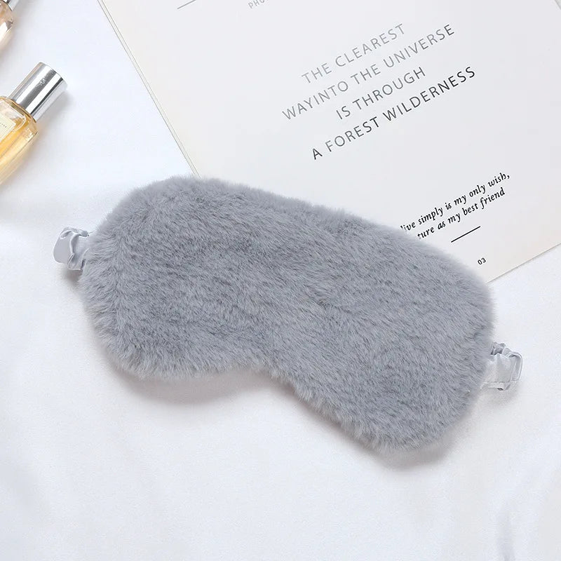 Luxurious Plush Sleep Mask for Restful Sleep – Soft Light-Blocking Eye Mask for Travel, Home and Relaxation