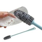 Silicone Bottle Brush for Deep Cleaning – Flexible Cleaning Tool for Wine Glasses, Vases and Narrow Containers