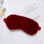 Luxurious Plush Sleep Mask for Restful Sleep – Soft Light-Blocking Eye Mask for Travel, Home and Relaxation