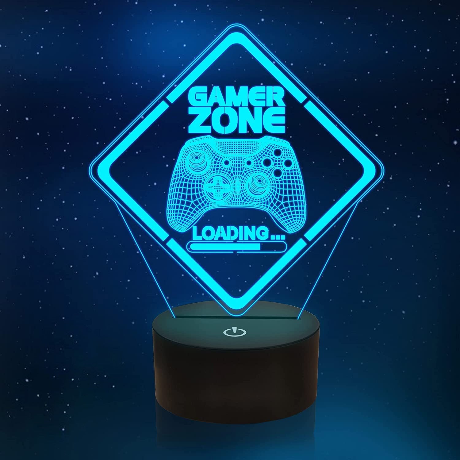 Gaming Night Lamp for Bedroom Decor – LED Ambient Lighting for Cozy Setup, Desk Spaces and Relaxing Nights