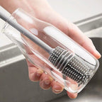 Silicone Bottle Brush for Deep Cleaning – Flexible Cleaning Tool for Wine Glasses, Vases and Narrow Containers