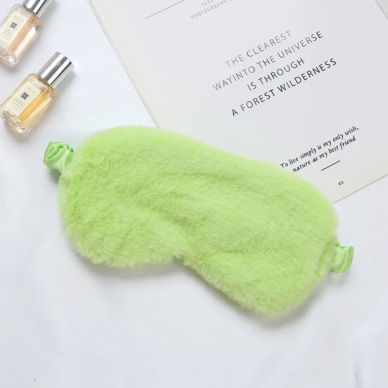 Luxurious Plush Sleep Mask for Restful Sleep – Soft Light-Blocking Eye Mask for Travel, Home and Relaxation