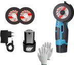 Powerful Cordless Angle Grinder – 800W Handheld Grinder with 19500 RPM & Extra Discs | Compact Multi-Purpose Tool for DIY Cutting & Grinding