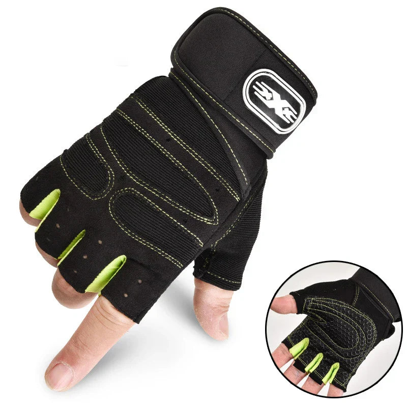 Shock-Resistant Gym Gloves for Training and Weightlifting – Supportive Fitness Gloves for Grip, Protection and Workout Performance
