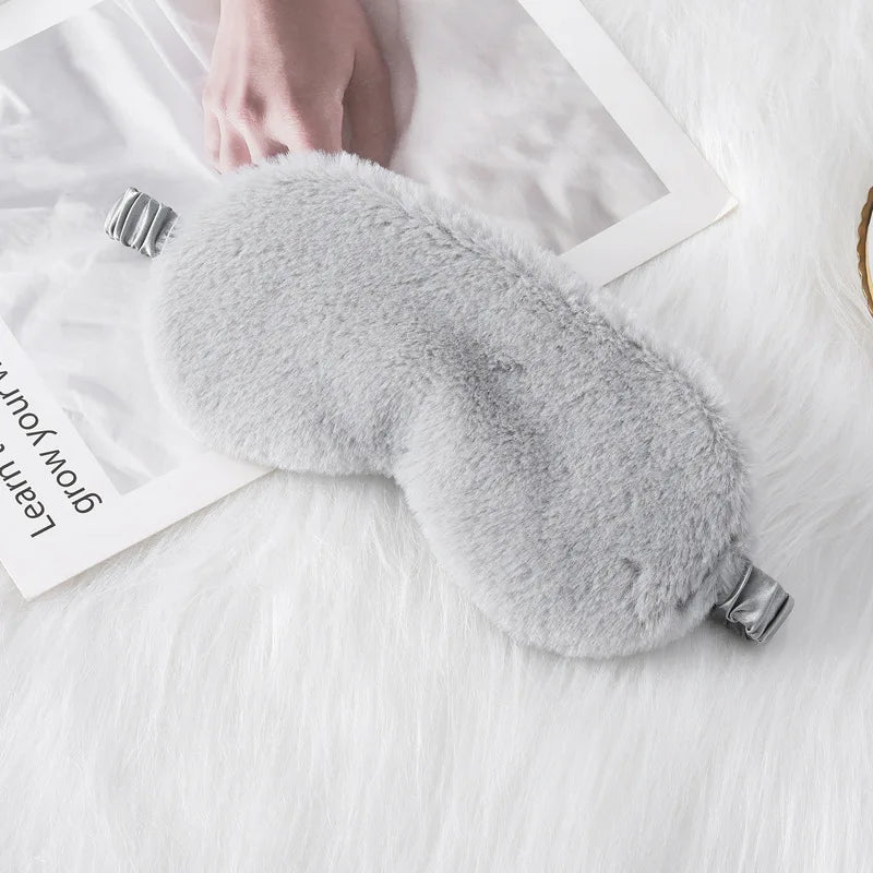 Luxurious Plush Sleep Mask for Restful Sleep – Soft Light-Blocking Eye Mask for Travel, Home and Relaxation
