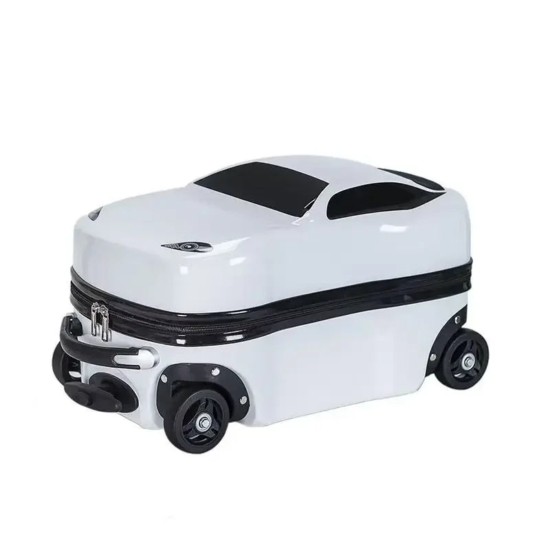 Kids Hard Shell Suitcase with Car Design – Lightweight Rolling Travel Luggage for Children and Family Trips