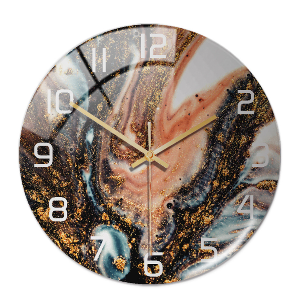 Marble-Style Wall Clock for Modern Home Decor – Elegant Decorative Timepiece for Living Room, Office and Bedroom