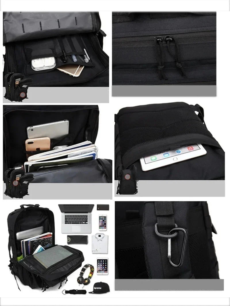 Waterproof Tactical Backpack for Outdoor Use – Durable Multi-Compartment Bag for Hiking, Travel and Everyday Carry